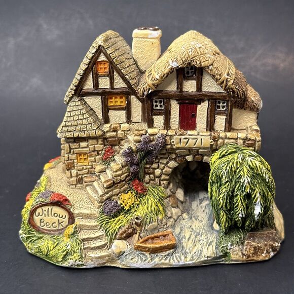 Memory Lane Cottages Peter Tomlins Willow Beck Figure #186 England 1996 VTG - Picture 13 of 13